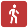 Walking free icon for commercial use