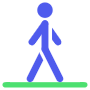 Walking free icon for commercial use