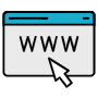 Website free icon for commercial use
