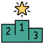 Winner Podium free icon for commercial use