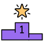 Winner Podium free icon for commercial use
