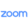 Zoom Logo Blue free icon for commercial use