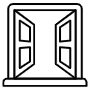 Opened Windows free icon for commercial use