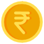 Rupee Gold Coin free icon for commercial use
