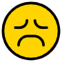 Sad Face Emoji free icon for commercial use