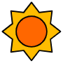 Sun free icon for commercial use