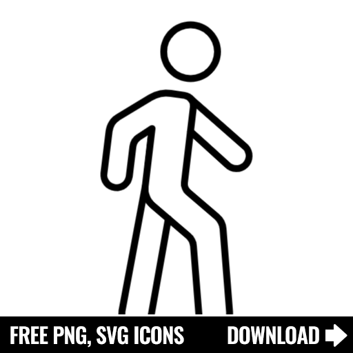 Free Walking Icon, Symbol. Download in SVG & PNG Formats.