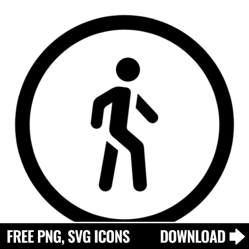Free Walking Icon, Symbol. Download in SVG & PNG Formats.