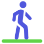 Walking free icon for commercial use