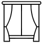 Windows Curtain free icon for commercial use