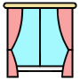 Windows Curtain free icon for commercial use