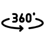 360 view free icon for commercial use