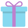 Blue Gift Box free icon for commercial use