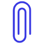 Blue Paper Clip free icon for commercial use