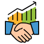 Aggreement And Growth icon