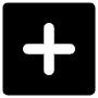Black Add Button free icon for commercial use