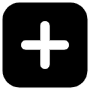 Black Add Button free icon for commercial use