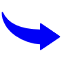 Blue Curved Right Arrow free icon for commercial use