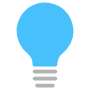 Blue Light Bulb free icon for commercial use