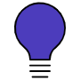 Blue Light Bulb free icon for commercial use