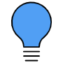 Blue Light Bulb free icon for commercial use