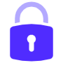 Blue Padlock free icon for commercial use