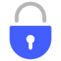Blue Padlock free icon for commercial use