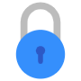 Blue Padlock free icon for commercial use