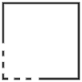 Bottom Left Corner free icon for commercial use