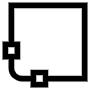 Bottom Left Corner free icon for commercial use