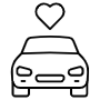 Car And Heart icon