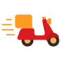 Fast Delivery Bike free icon for commercial use