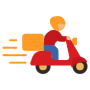 Fast Food Delivery Bike icon