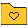 Folder And Heart icon