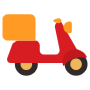 Food Delivery Bike free icon for commercial use