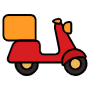 Food Delivery Bike free icon for commercial use