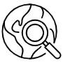 Globe Search icon