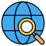Globe Search icon