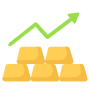 Gold Price Up free icon for commercial use