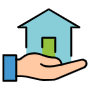 Home And Hand free icon for commercial use