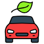 Hybrid car free icon for commercial use