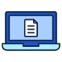 Laptop Document And File icon