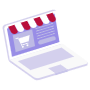 Laptop Online Store free icon for commercial use