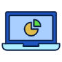 Laptop Pie Chart icon