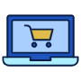 Laptop Shopping Cart icon