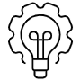 Light Bulb Gear icon