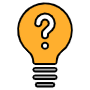Light Bulb Question Mark icon