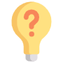Light Bulb Question Mark icon