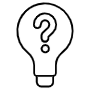 Light Bulb Question Mark free icon for commercial use