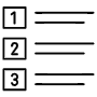 List Numbers free icon for commercial use